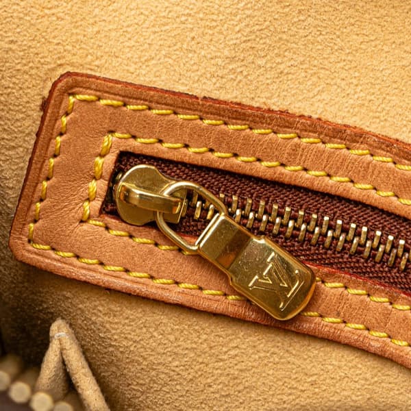 Pre-owned Louis Vuitton Monogram Looping GM Brown
