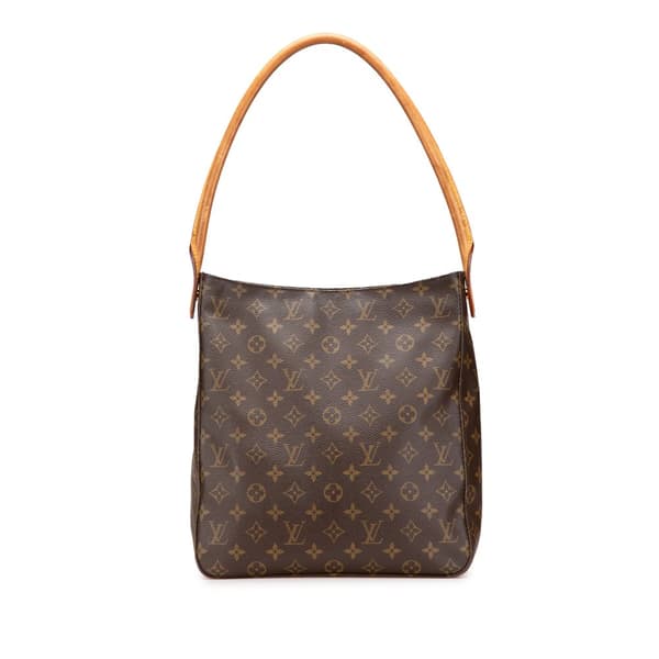 Pre-owned Louis Vuitton Monogram Looping GM Brown
