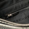 Miniatyrbild 6 av 10: Pre-owned Burberry Tonal Check Canvas Shoulder Bag Gray