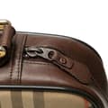 Miniatyrbild 5 av 9: Pre-owned Burberry Haymarket Check Canvas Shoulder Bag Brown