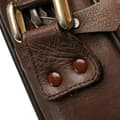 Miniatyrbild 6 av 9: Pre-owned Burberry Haymarket Check Canvas Shoulder Bag Brown