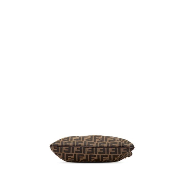Pre-owned Fendi Zucca Canvas Shoulder Bag Brown