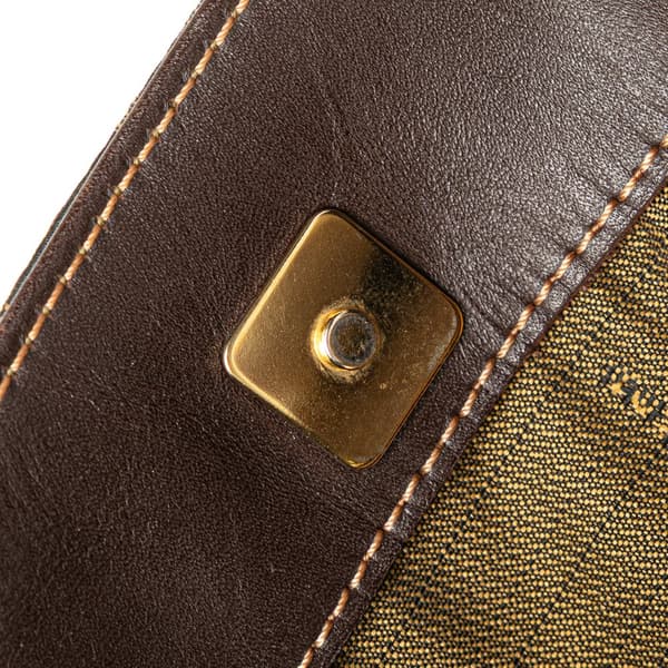 Pre-owned Fendi Zucca Canvas Shoulder Bag Brown