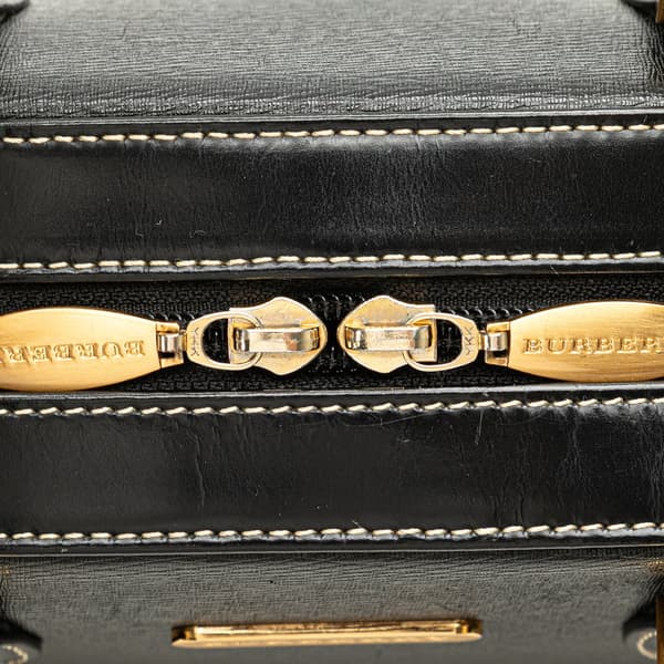 Pre-owned Burberry Leather Shoulder Bag Black