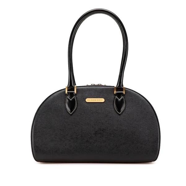 Pre-owned Burberry Leather Shoulder Bag Black