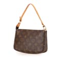 Miniatyrbilde 2 av 10: Pre-owned Louis Vuitton Monogram Pochette Accessoires Brown