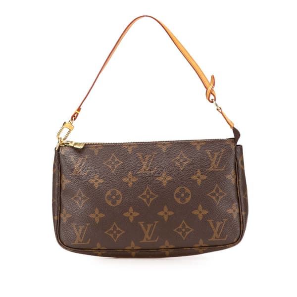 Pre-owned Louis Vuitton Monogram Pochette Accessoires Brown