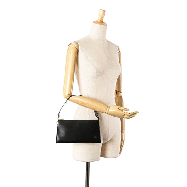 Pre-owned Louis Vuitton Epi Pochette Accessoires Black