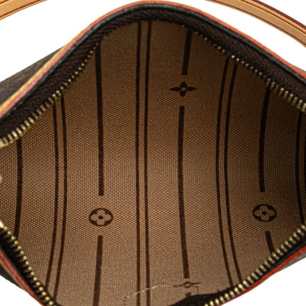 Pre-owned Louis Vuitton Monogram Mini Delightful Pochette Brown