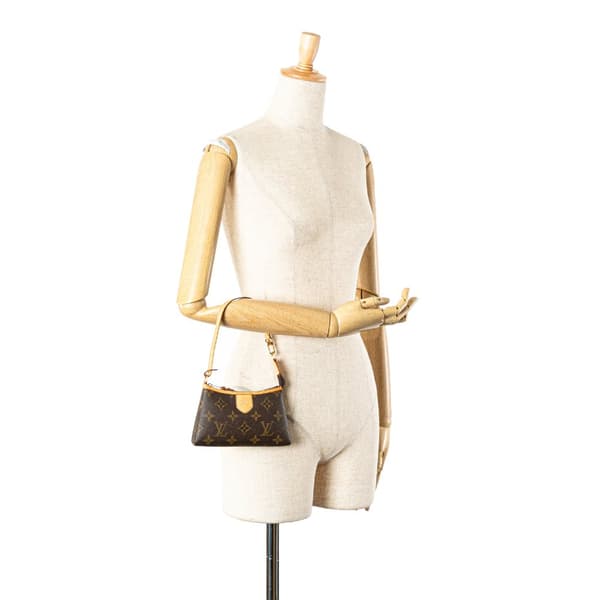 Pre-owned Louis Vuitton Monogram Mini Delightful Pochette Brown