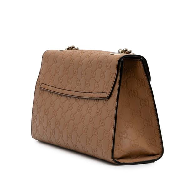 Pre-owned Gucci Medium Guccissima Emily Shoulder Bag Brown