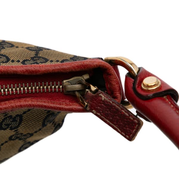 Pre-owned Gucci GG Canvas Abbey D Ring Shoulder Bag Brown