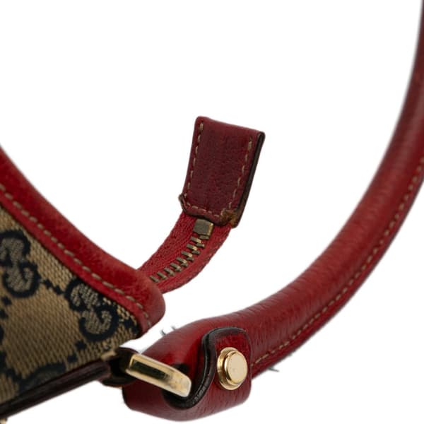 Pre-owned Gucci GG Canvas Abbey D Ring Shoulder Bag Brown