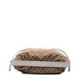 Miniatyrbillede 3 af 10: Pre-owned Gucci GG Canvas Interlocking Icon Drawstring Hobo Brown