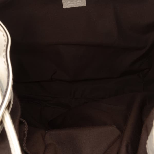 Pre-owned Gucci GG Canvas Interlocking Icon Drawstring Hobo Brown