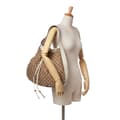Miniatyrbillede 9 af 10: Pre-owned Gucci GG Canvas Interlocking Icon Drawstring Hobo Brown