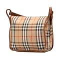 Miniatyrbild 2 av 10: Pre-owned Burberry Haymarket Check Canvas Shoulder Bag Brown