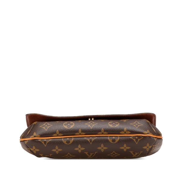Pre-owned Louis Vuitton Monogram Musette Tango Short Strap Brown