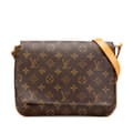 Miniatyrbild 1 av 8: Pre-owned Louis Vuitton Monogram Musette Tango Short Strap Brown