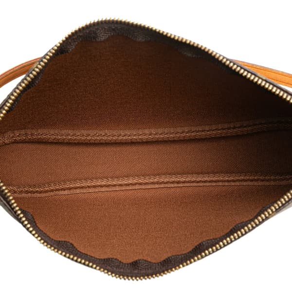 Pre-owned Louis Vuitton Monogram Pochette Accessoires Brown
