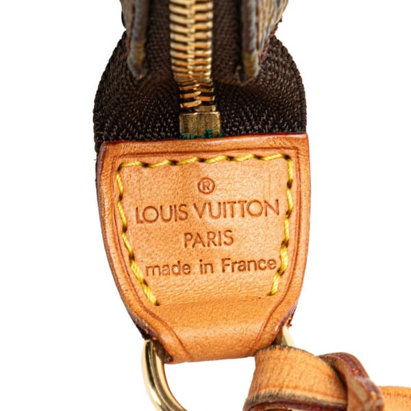 Pre-owned Louis Vuitton Monogram Pochette Accessoires Brown