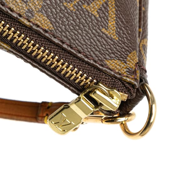 Pre-owned Louis Vuitton Monogram Pochette Accessoires Brown