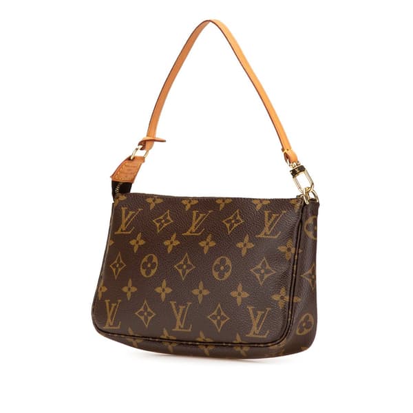 Pre-owned Louis Vuitton Monogram Pochette Accessoires Brown