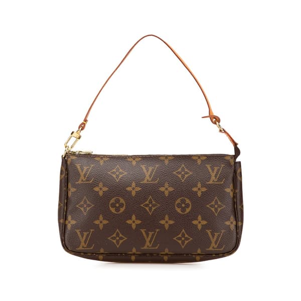 Pre-owned Louis Vuitton Monogram Pochette Accessoires Brown