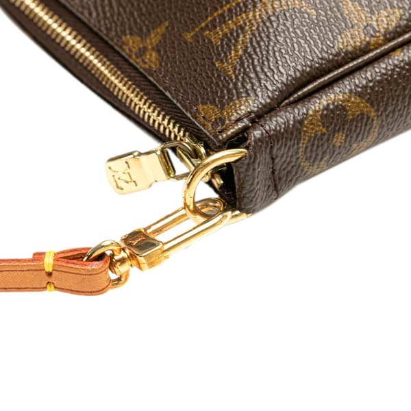 Pre-owned Louis Vuitton Monogram Pochette Accessoires Brown