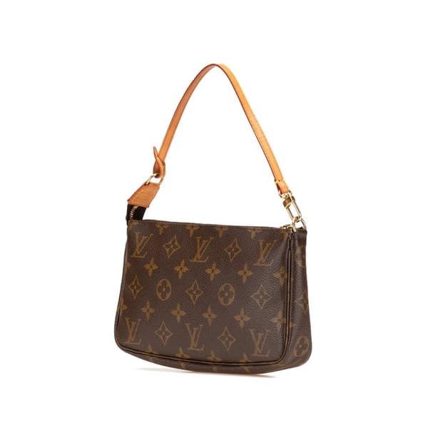 Pre-owned Louis Vuitton Monogram Pochette Accessoires Brown