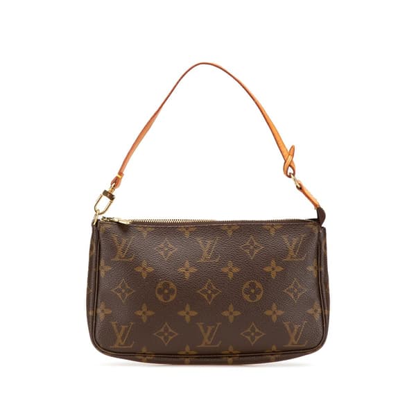 Pre-owned Louis Vuitton Monogram Pochette Accessoires Brown