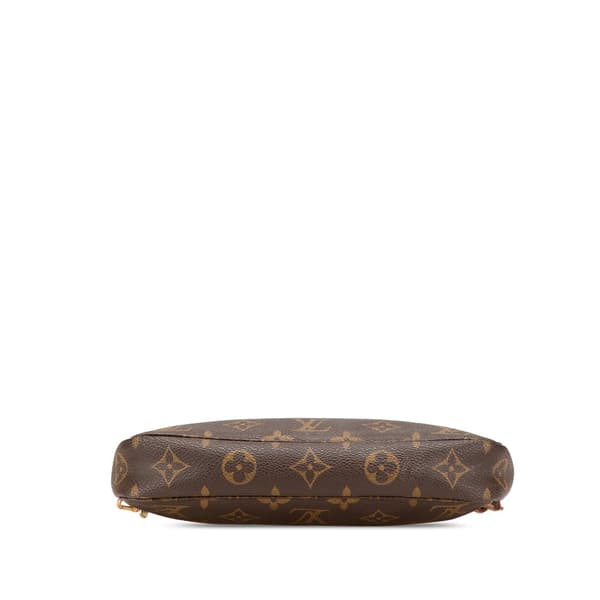 Pre-owned Louis Vuitton Monogram Pochette Accessoires Brown