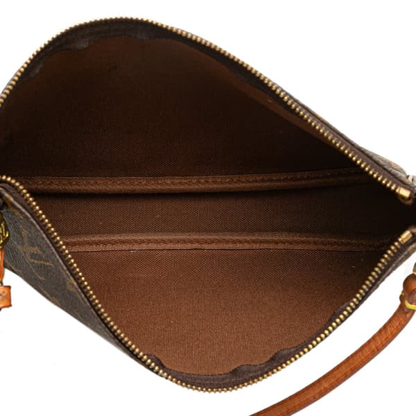 Pre-owned Louis Vuitton Monogram Pochette Accessoires Brown
