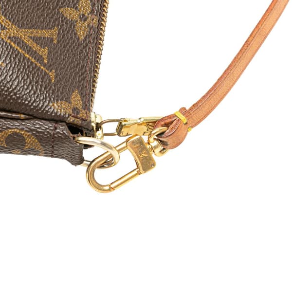 Pre-owned Louis Vuitton Monogram Pochette Accessoires Brown