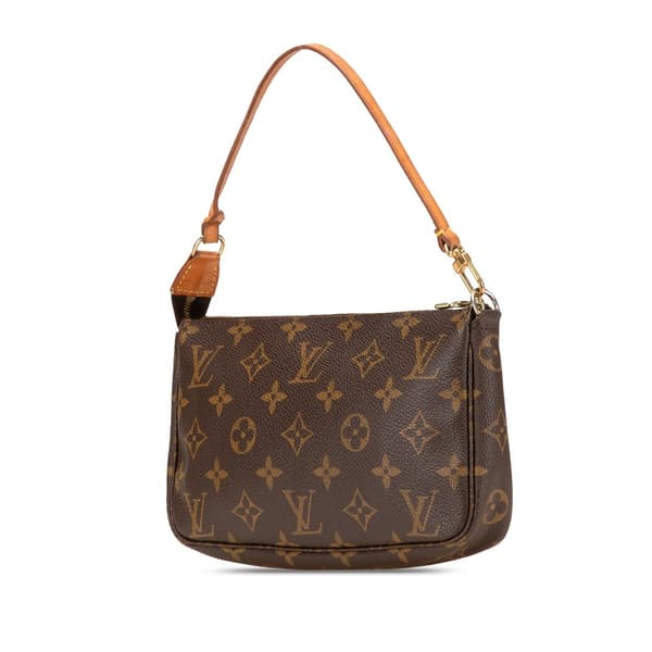 Pre-owned Louis Vuitton Monogram Pochette Accessoires Brown