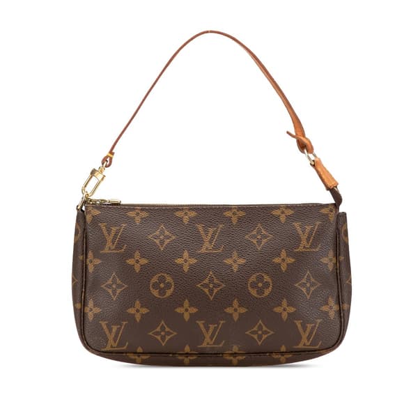 Pre-owned Louis Vuitton Monogram Pochette Accessoires Brown