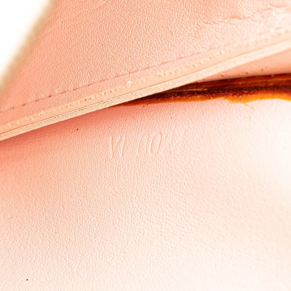 Pre-owned Louis Vuitton Monogram Vernis Pochette Lexington Brown