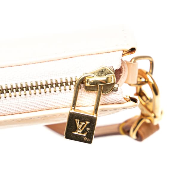 Pre-owned Louis Vuitton Monogram Vernis Pochette Lexington Brown