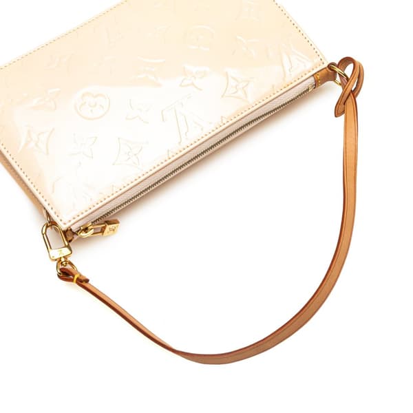 Pre-owned Louis Vuitton Monogram Vernis Pochette Lexington Brown