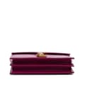 Miniatyrbild 3 av 10: Pre-owned Saint Laurent Smooth Calfskin Monogram Cassandra Clasp Bag Purple