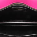 Miniatyrbild 4 av 10: Pre-owned Saint Laurent Smooth Calfskin Monogram Cassandra Clasp Bag Purple