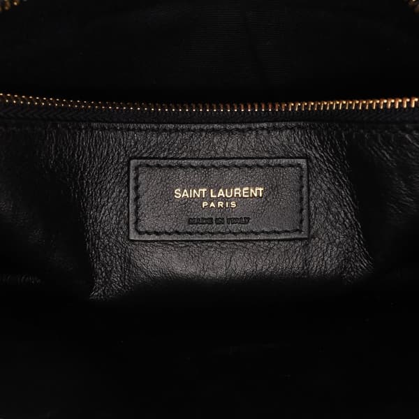 Pre-owned Saint Laurent Smooth Calfskin Monogram Cassandra Clasp Bag Purple