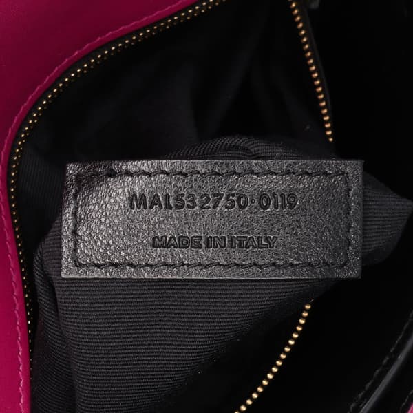 Pre-owned Saint Laurent Smooth Calfskin Monogram Cassandra Clasp Bag Purple