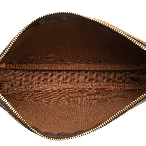 Pre-owned Louis Vuitton Monogram Pochette Accessoires Brown