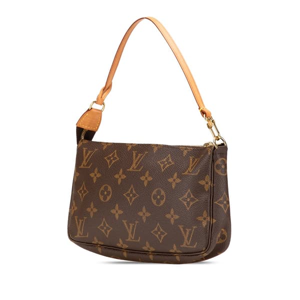 Pre-owned Louis Vuitton Monogram Pochette Accessoires Brown