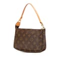 Miniatyrbilde 2 av 10: Pre-owned Louis Vuitton Monogram Pochette Accessoires Brown