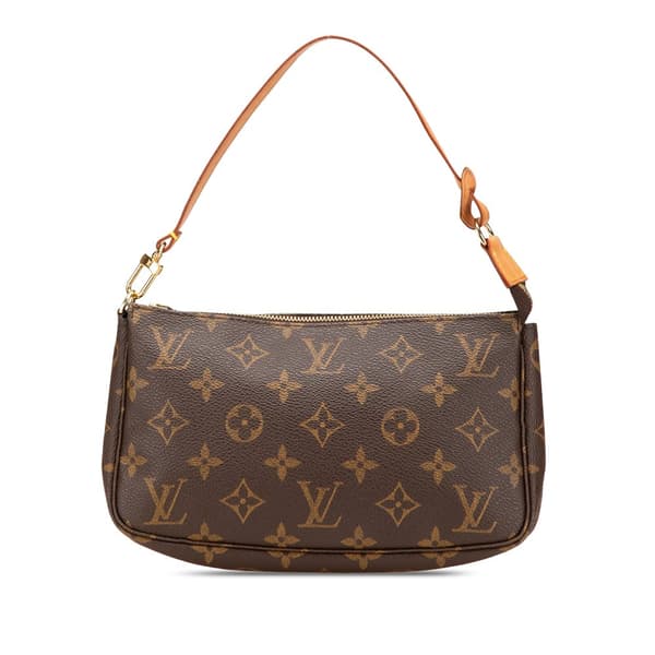 Pre-owned Louis Vuitton Monogram Pochette Accessoires Brown
