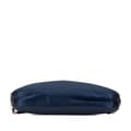 Miniatyrbild 3 av 10: Pre-owned Prada Satin Trimmed Mesh Shoulder Bag Blue