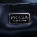 Miniatyrbild 5 av 10: Pre-owned Prada Satin Trimmed Mesh Shoulder Bag Blue