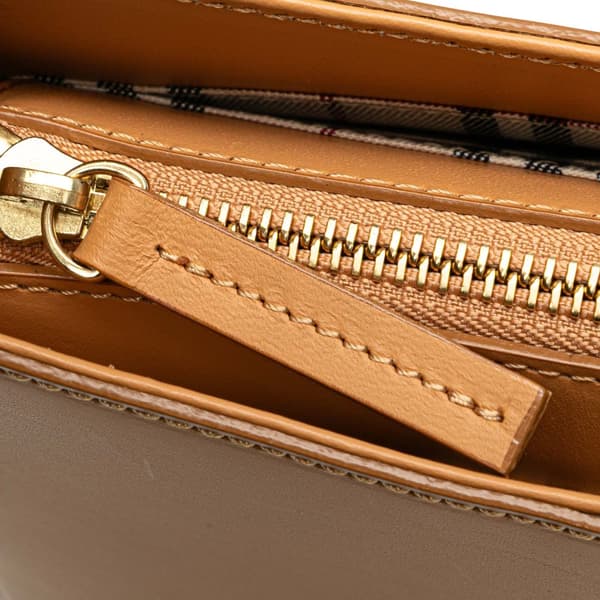 Pre-owned Burberry Leather Shoulder Bag Brown
